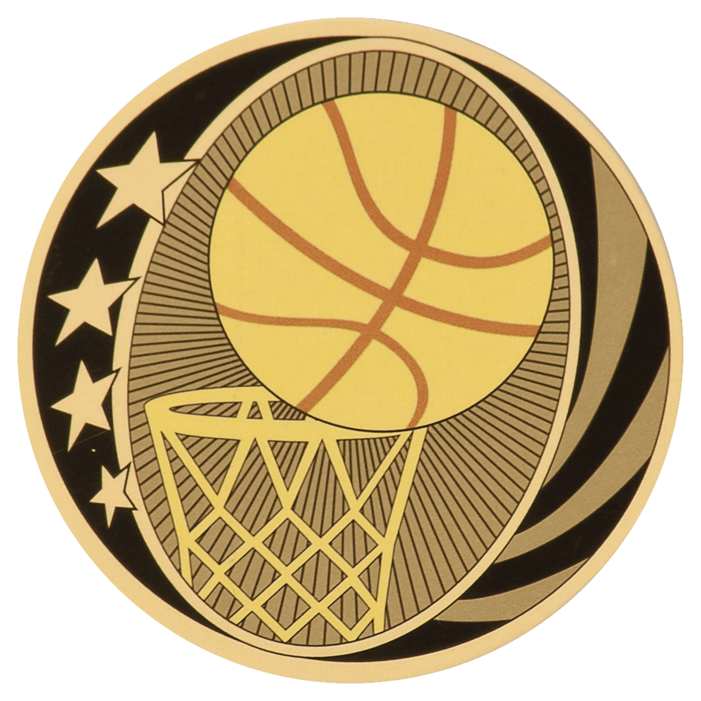 2" MidNite Star Basketball Mylar Insert