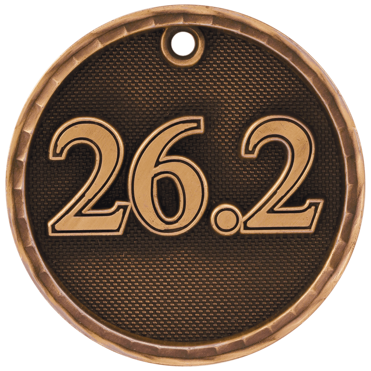 Antique Bronze 3D Marathon Medal - 2"