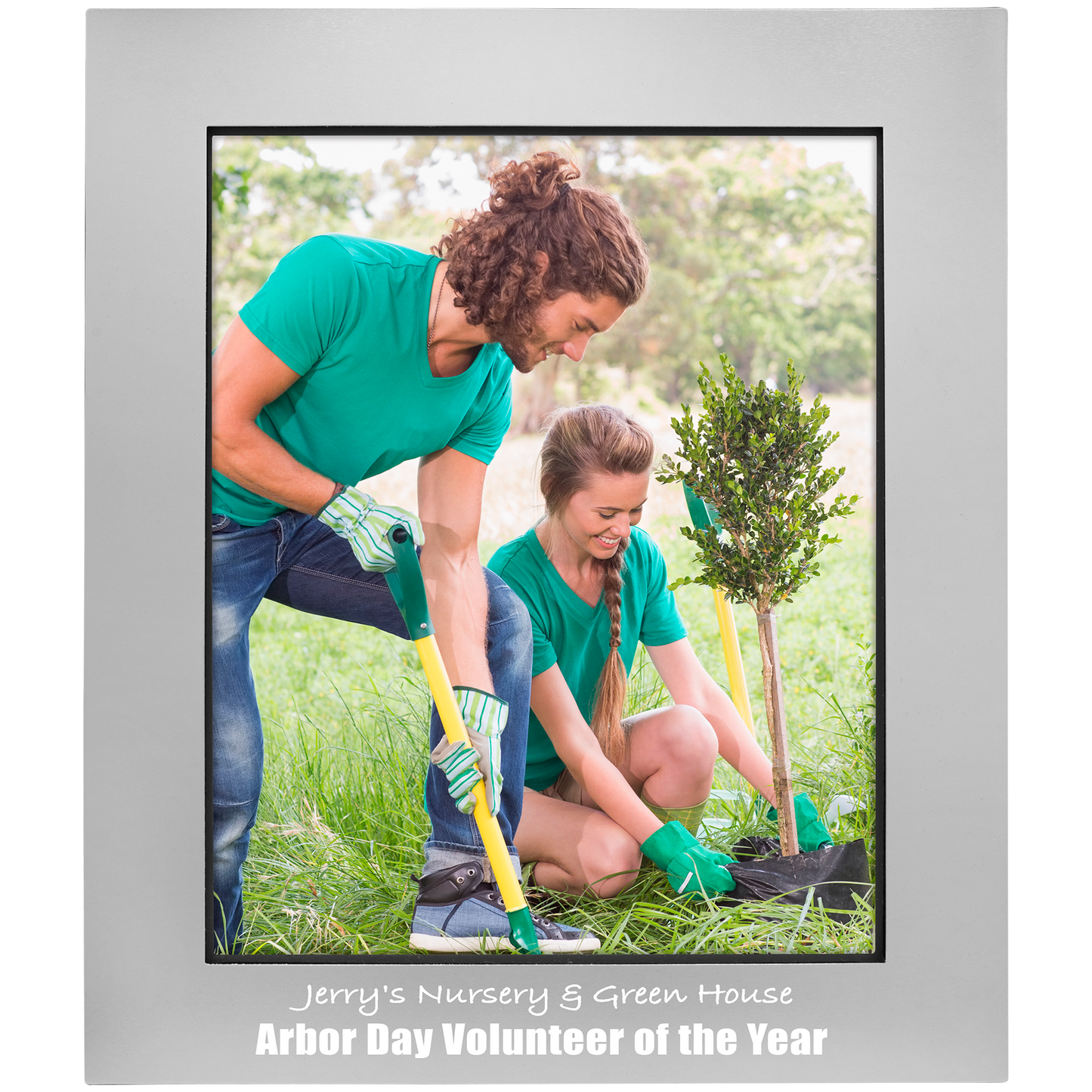 Gray Aluminum Photo Frame - 8" x 10"