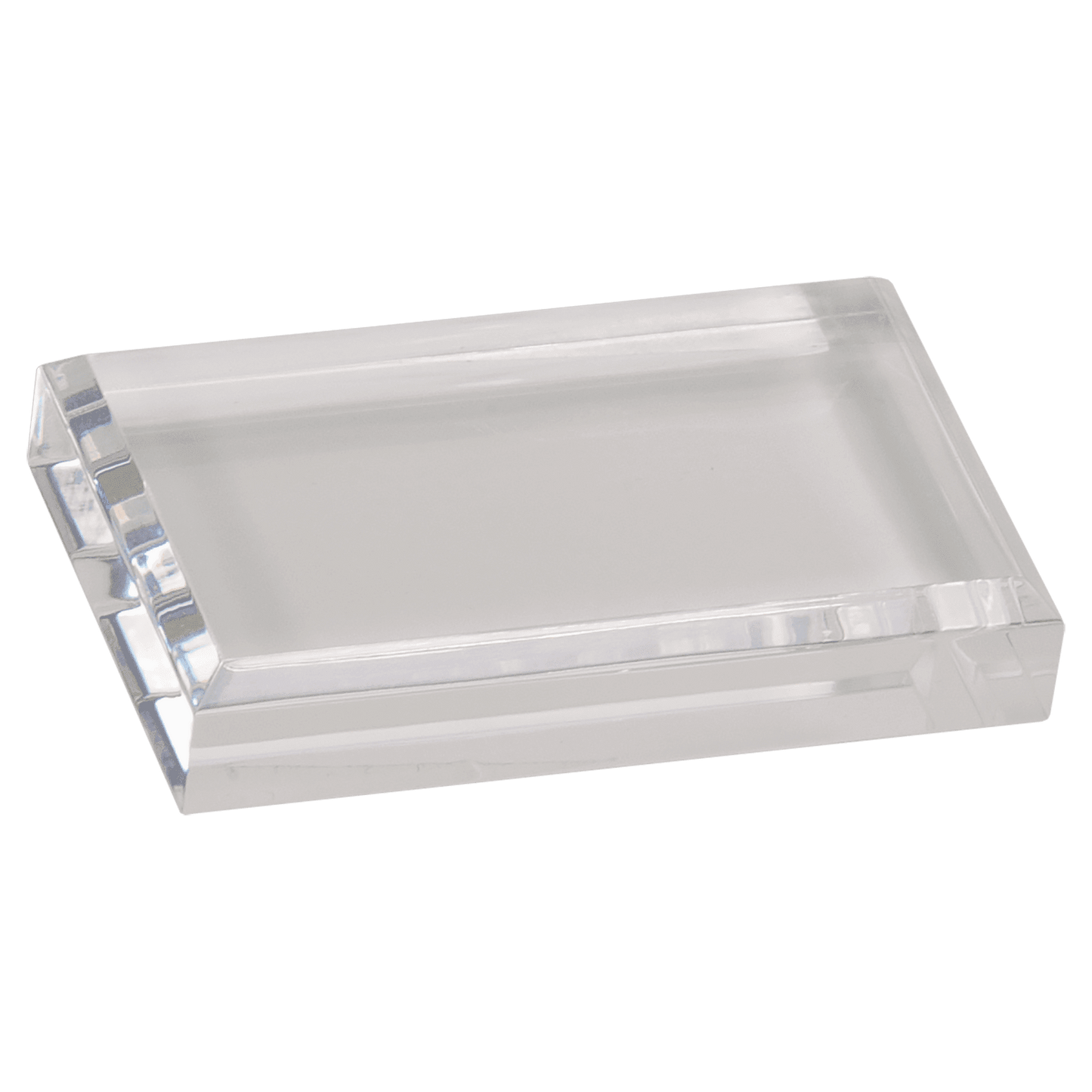 4" x 2 1/2" Clear Acrylic Paperweight