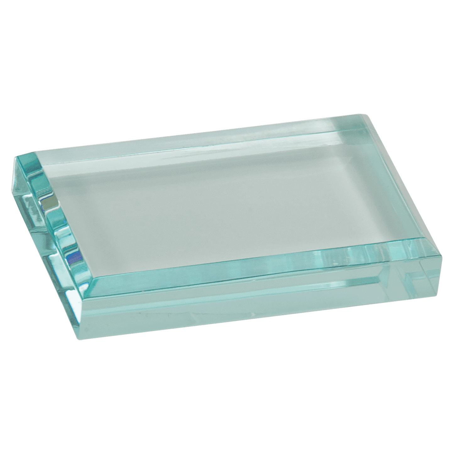 4" x 2 1/2" Jade Acrylic Paperweight