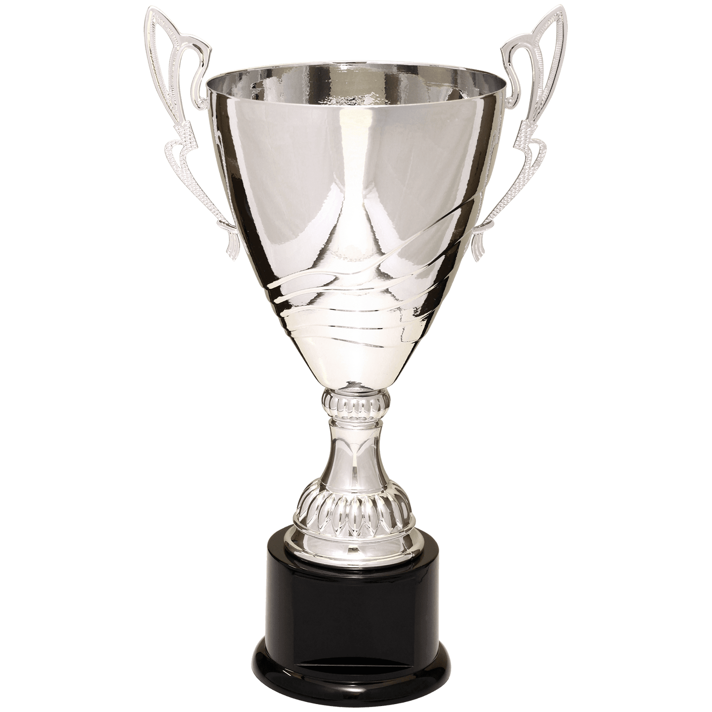 Silver Completed Metal Cup Trophy on Plastic Base - 16 3/4"