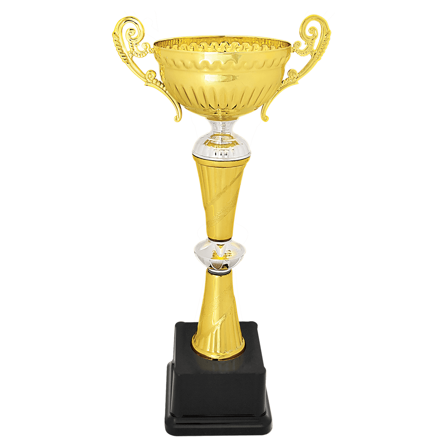 Gold/Silver Completed Metal Cup Trophy - 12"