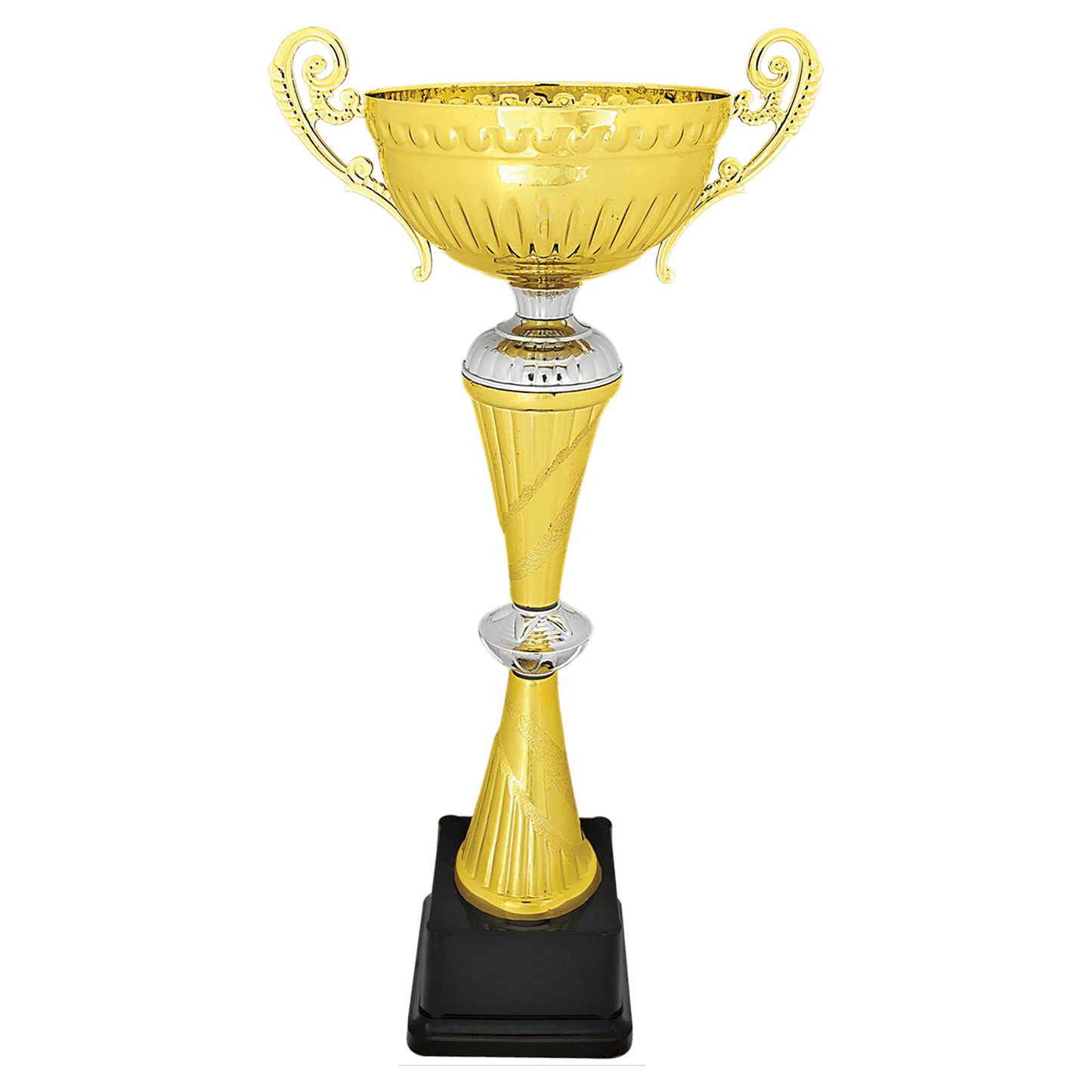 Gold/Silver Completed Metal Cup Trophy - 16 3/4"
