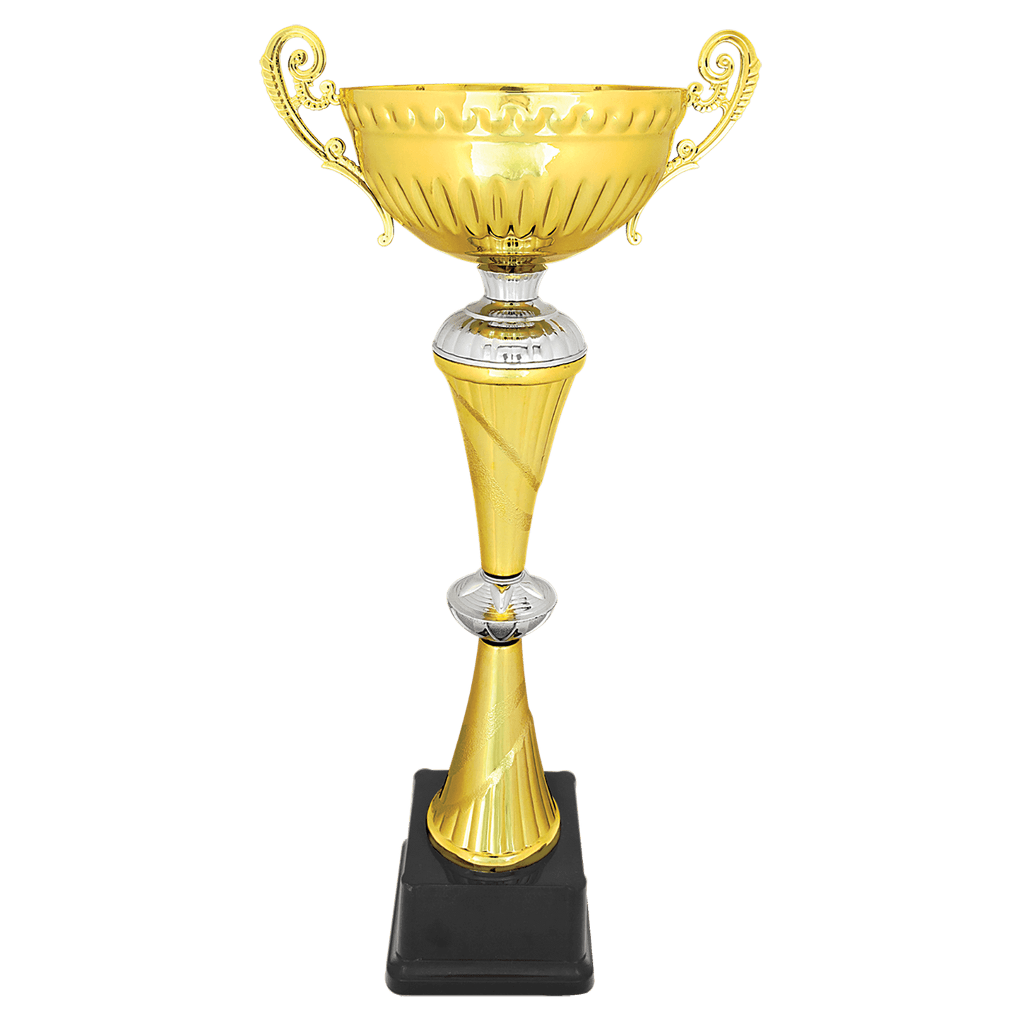 Gold/Silver Completed Metal Cup Trophy - 18 3/4"