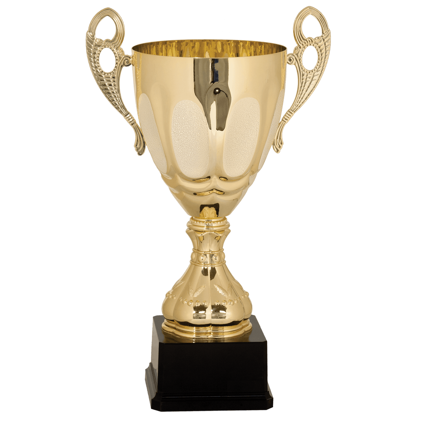 Gold Completed Metal Cup Trophy on Plastic Base - 15 3/4"