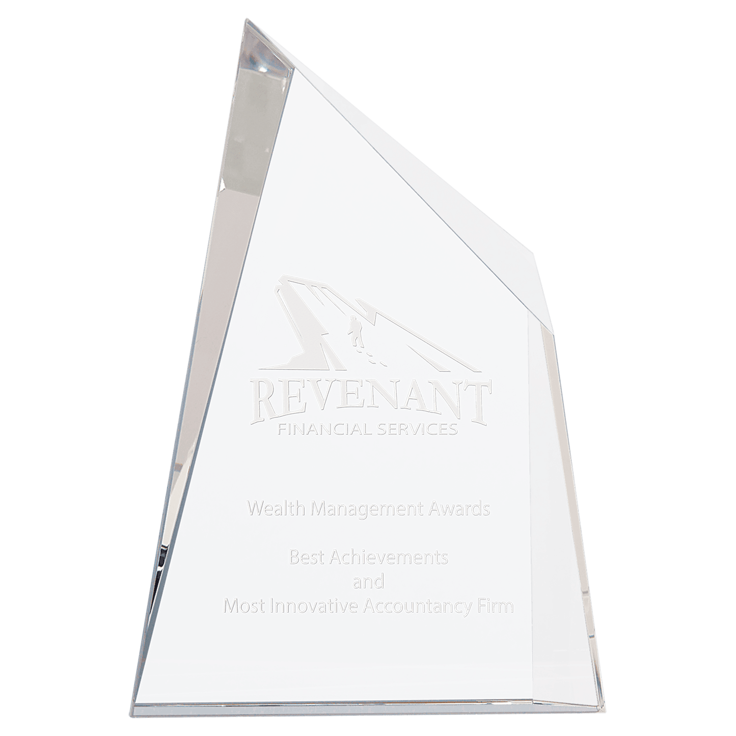 Crystal Facet Wedge - 7" x 10"