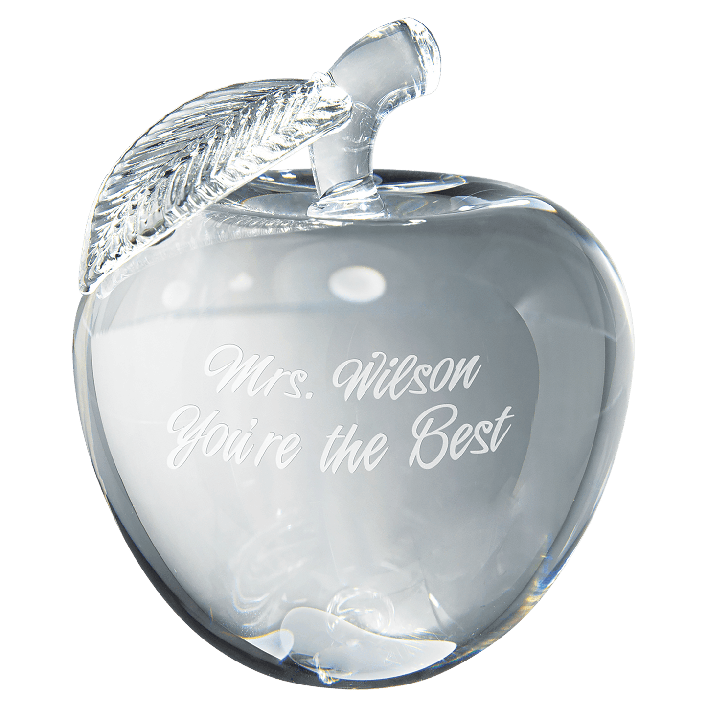 Crystal 3D Apple - 4"