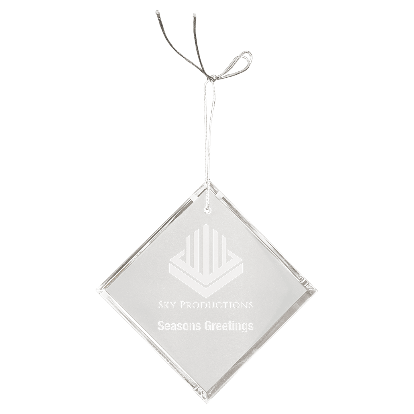 Crystal Diamond Ornament - 3"