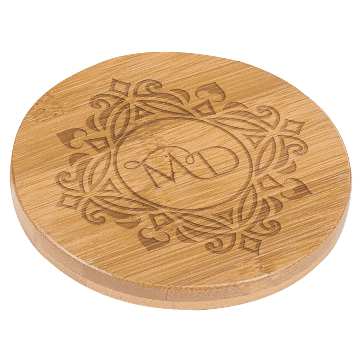 Round Bamboo Coaster - 3 1/2"