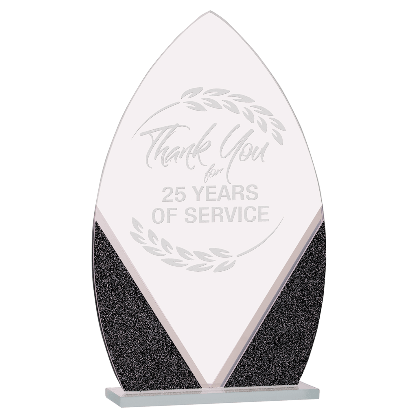 Oval Designer Glass Award - 8 1/4"