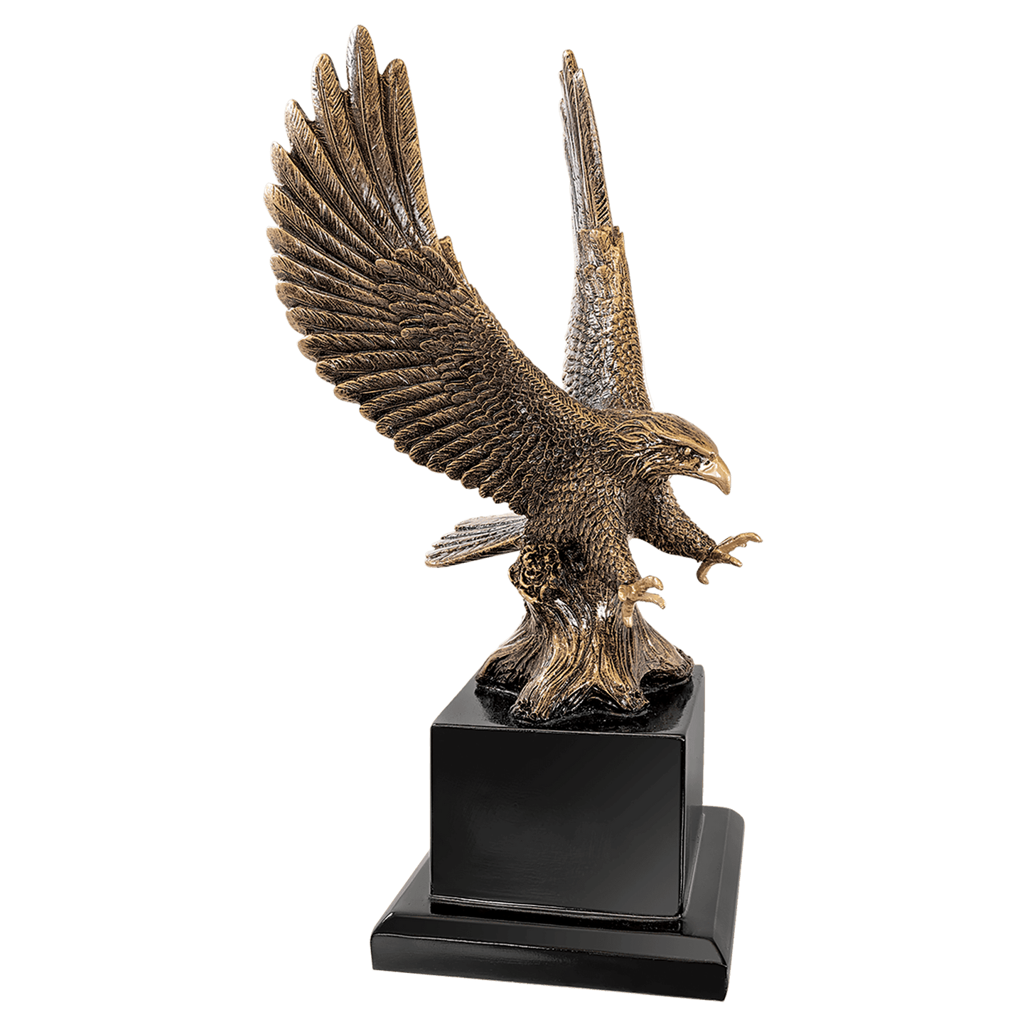 Antique Gold Eagle with Base - 10 3/4"