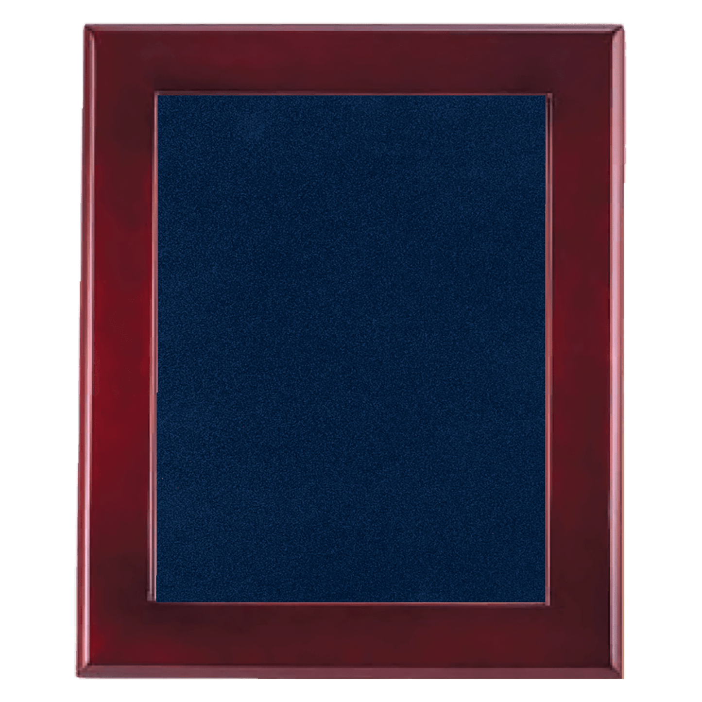 14" x 17" Rosewood Piano Finish Frame with Blue Velour Backing (Assembled)