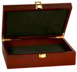 Rosewood Finish Gift Box - 12 1/4" x 8 1/4" x 3 1/2"