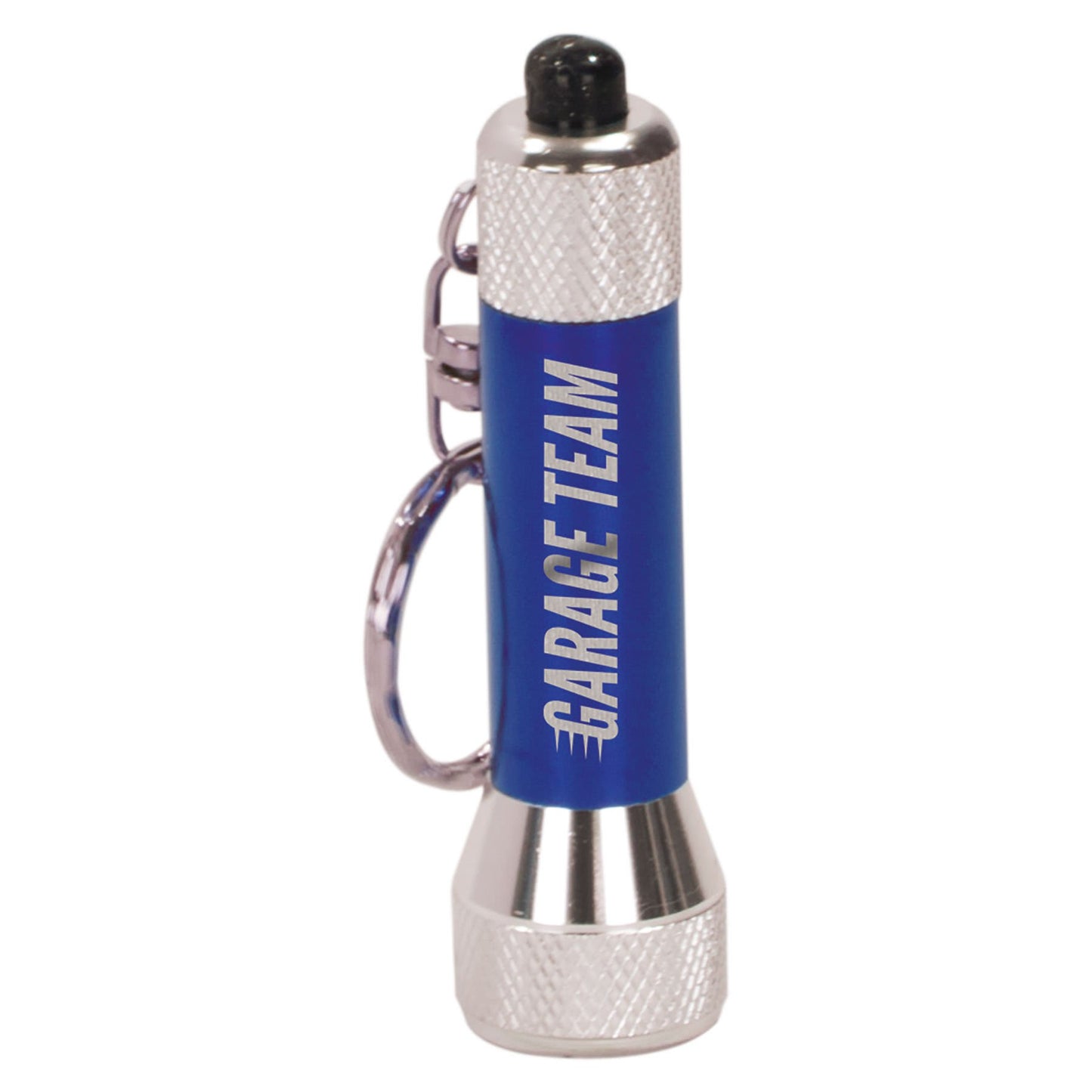 Blue-5 LED Engravable Flashlight with Keychain - 2 3/4"