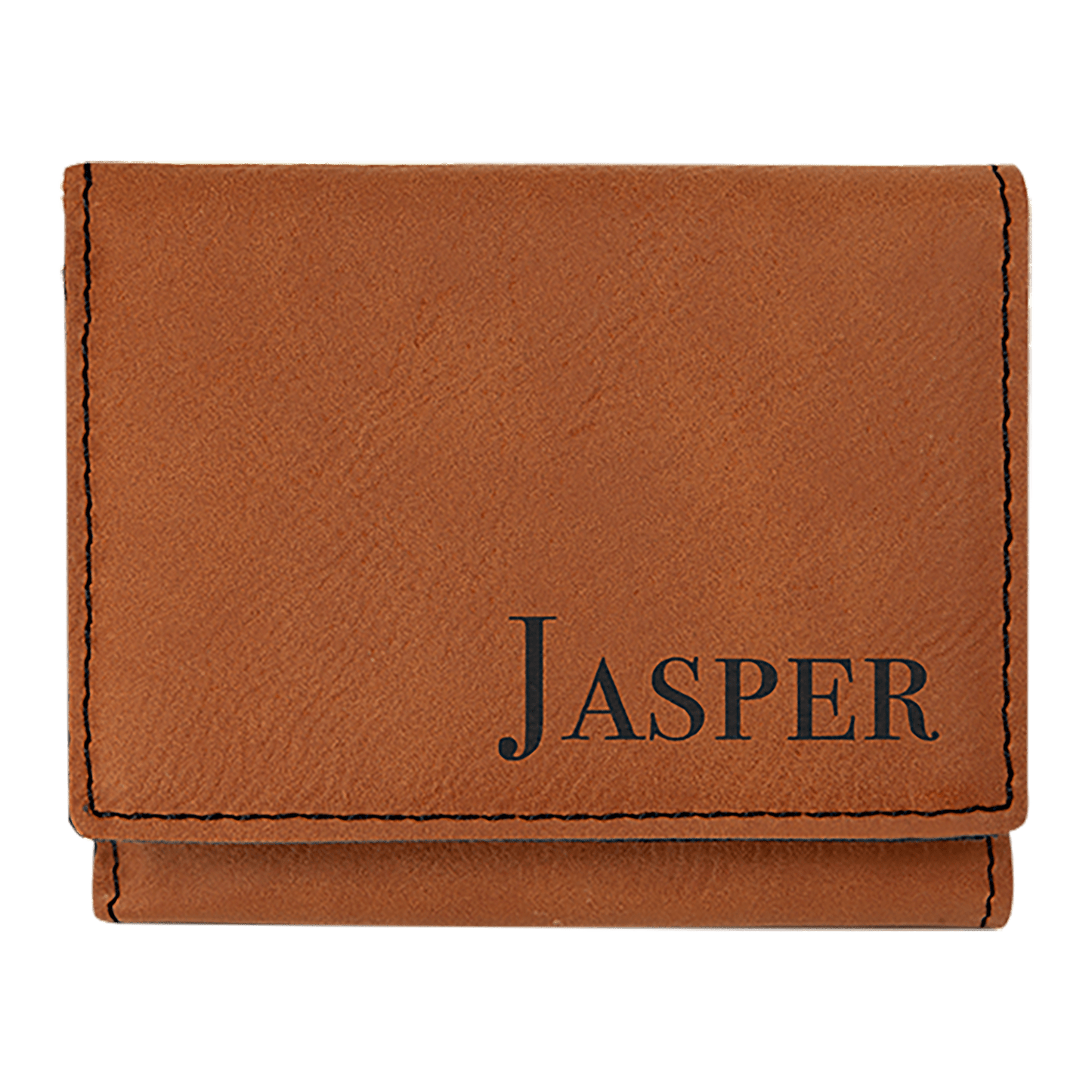 Rawhide Engravable Leatherette Trifold Wallet - 3" x 4"