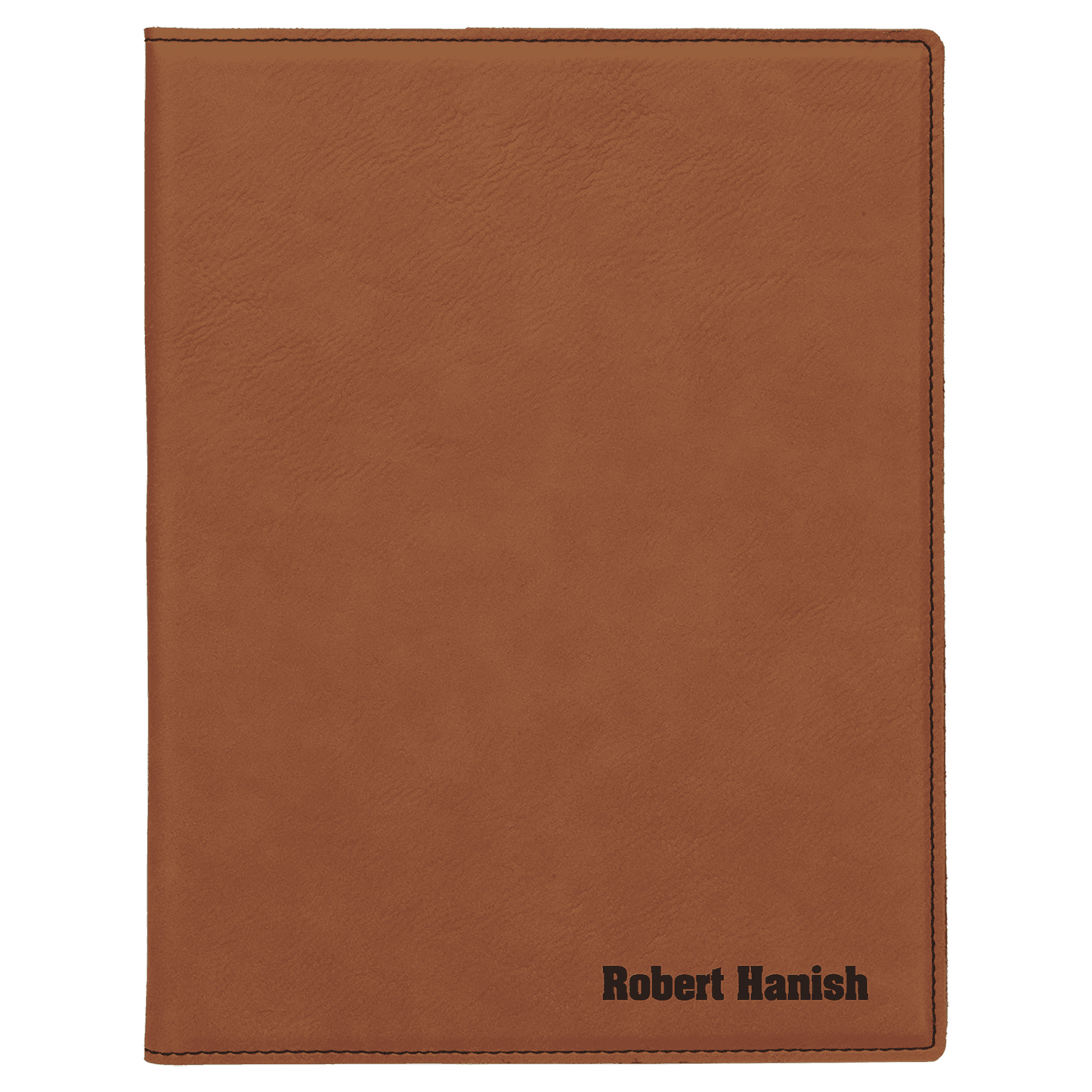 Rawhide Engravable Leatherette Small Portfolio with Notepad - 7" x 9"