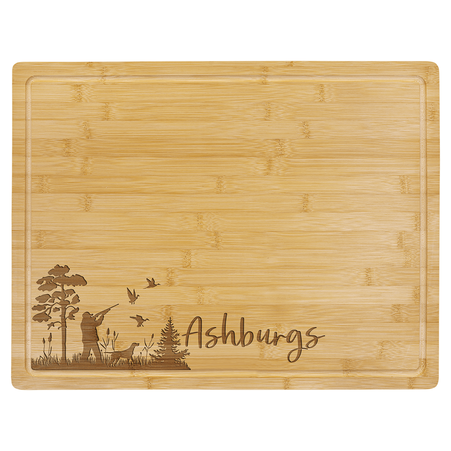 Bamboo Cutting Board with Drip Ring - 19 3/4" x 15"