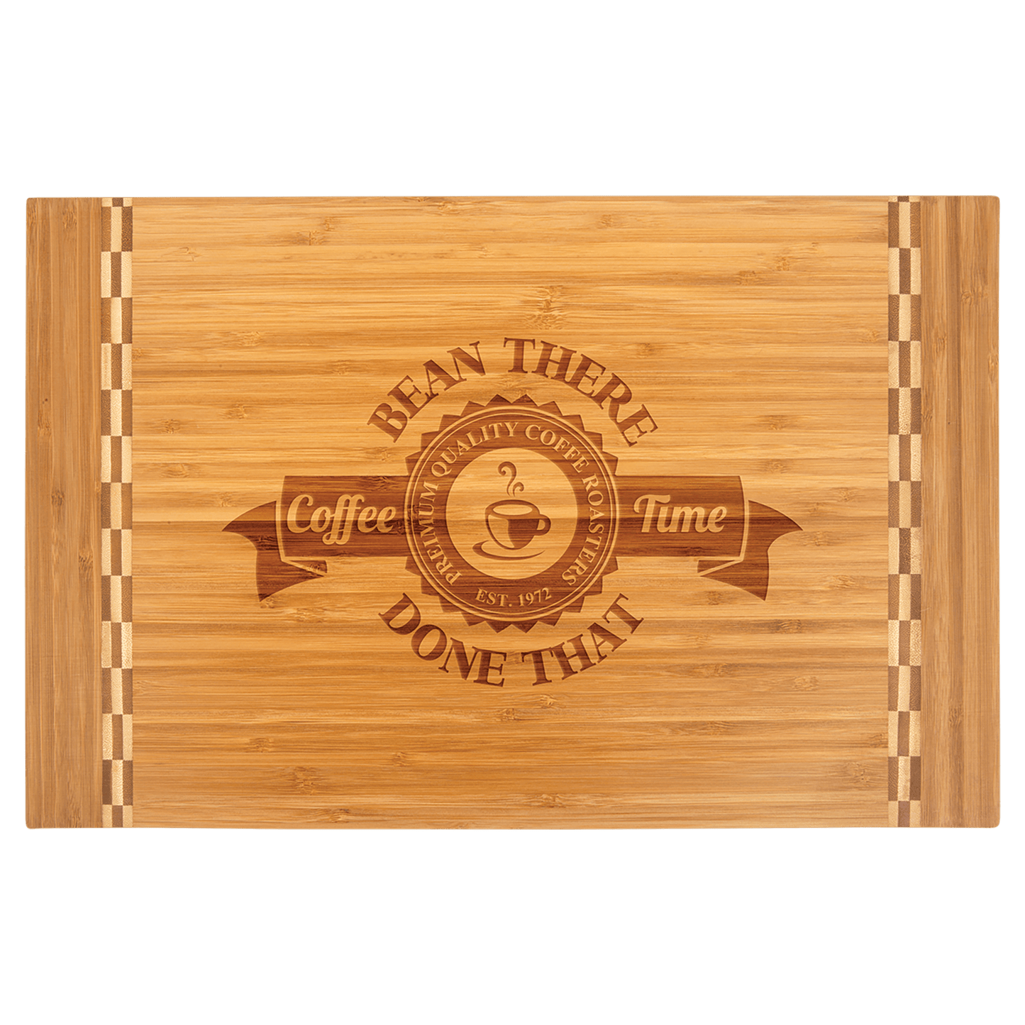 Bamboo Cutting Board with Butcher Block Inlay - 18 1/4" x 12"