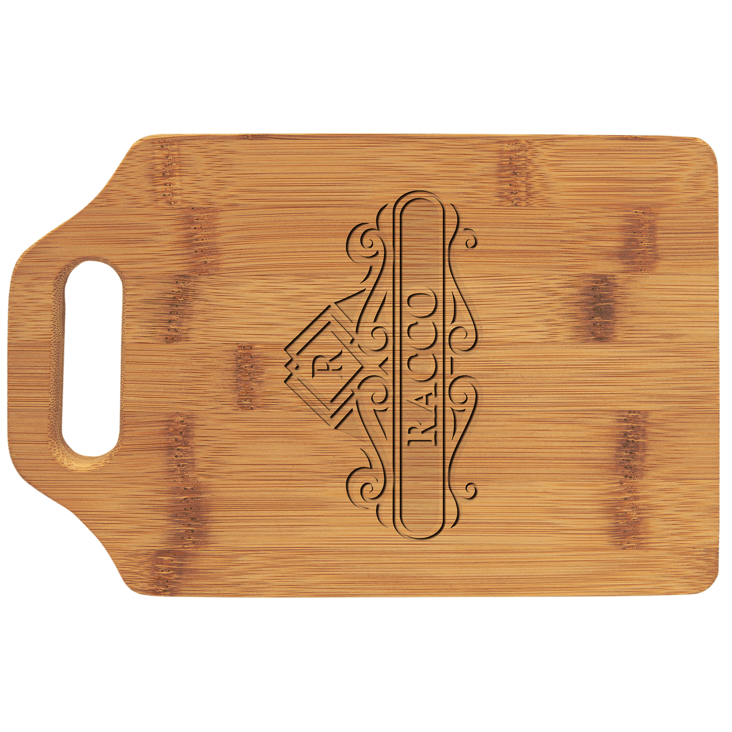 Bamboo Cutting Board with Handle - 9" x 6"