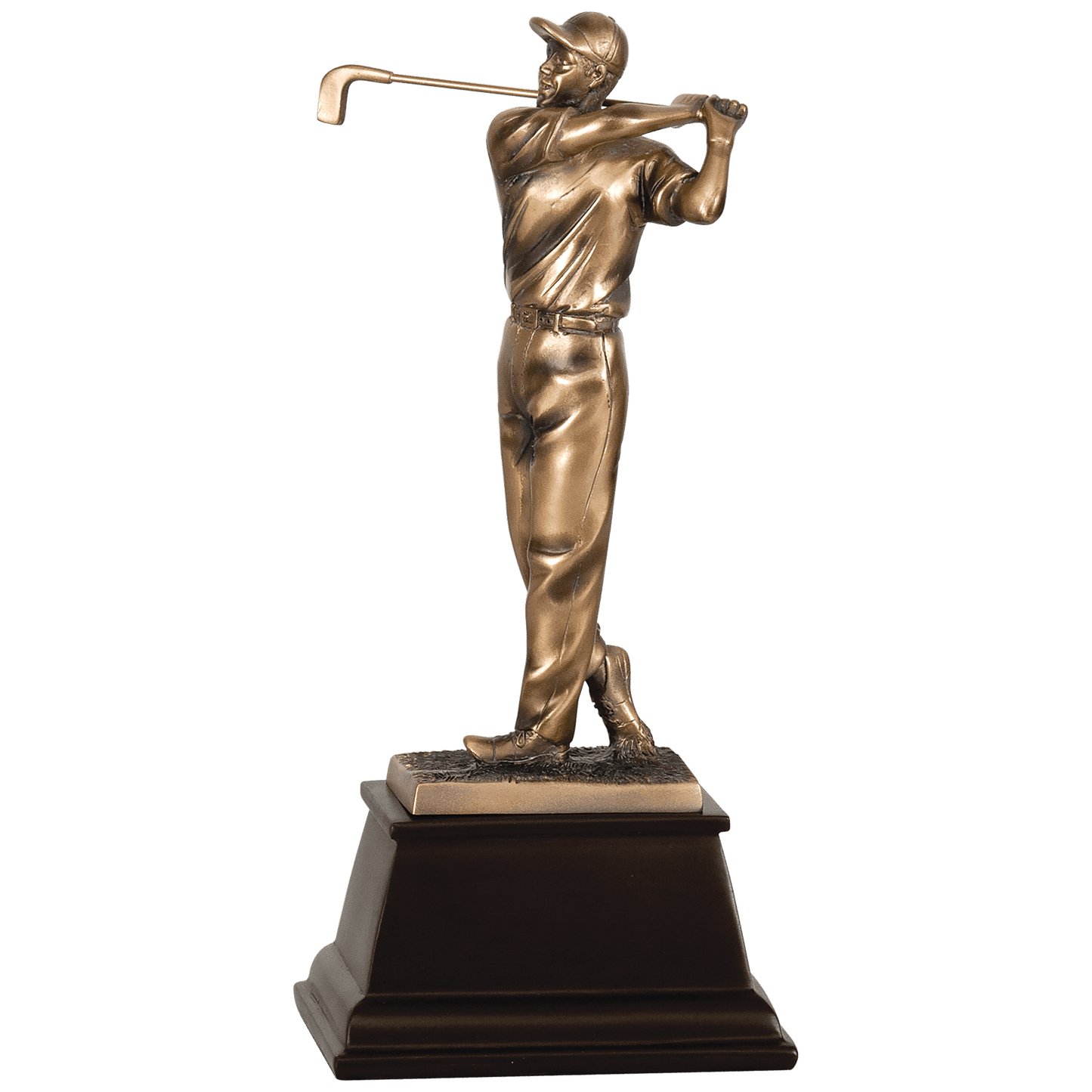 Bronze Male Golf Resin Award - 9 3/4"