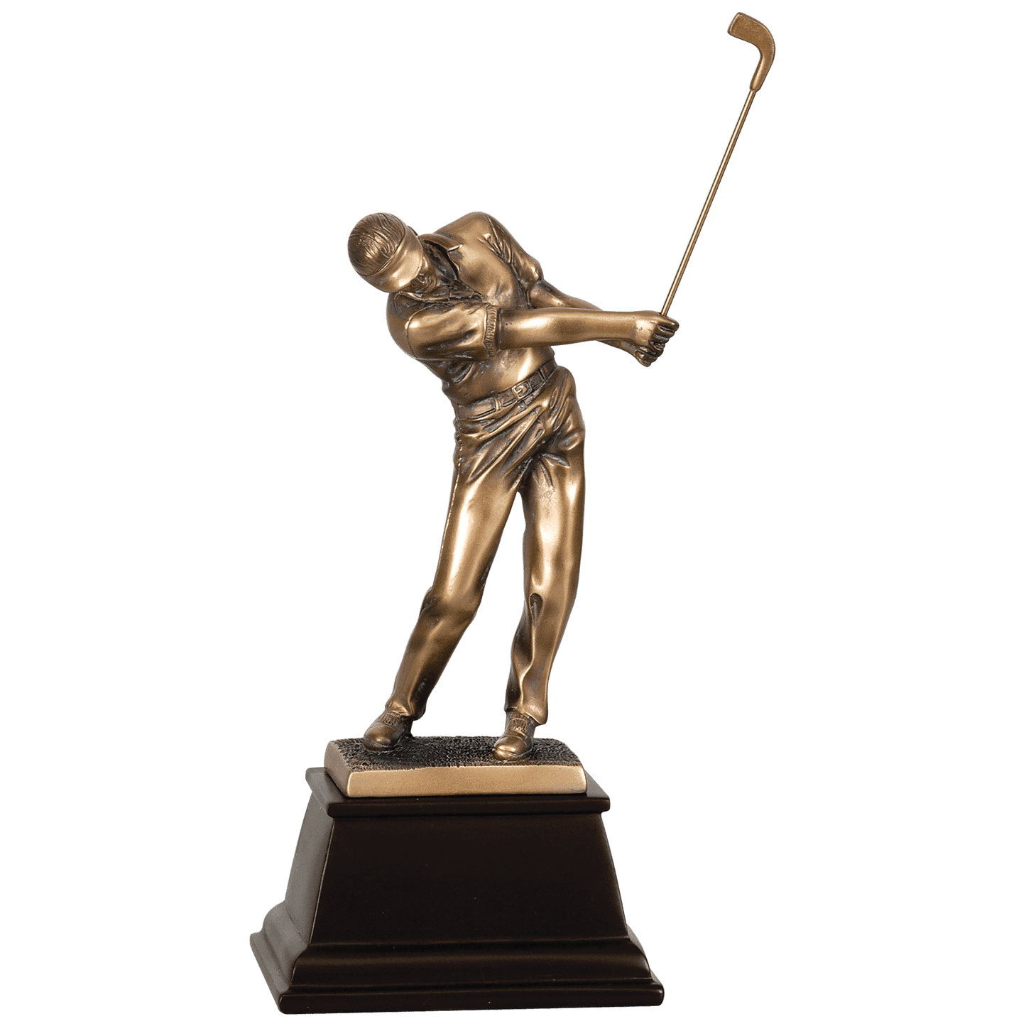 Bronze Male Golf Resin Award - 8 3/4"