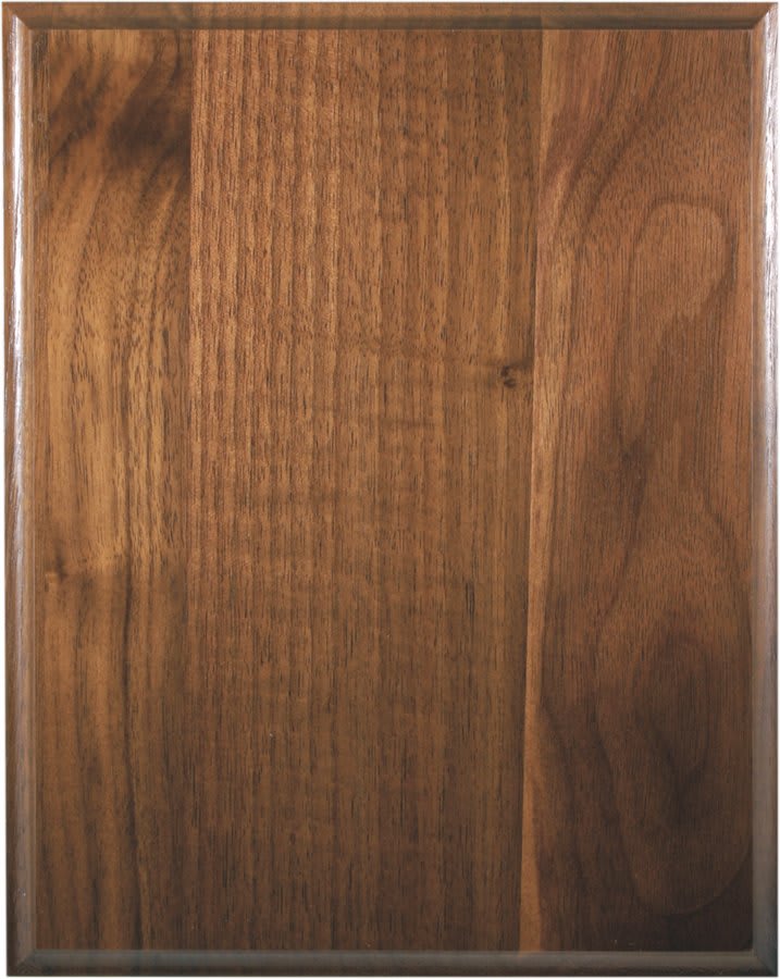 9" x 12" Cove Edge Genuine Walnut Plaque