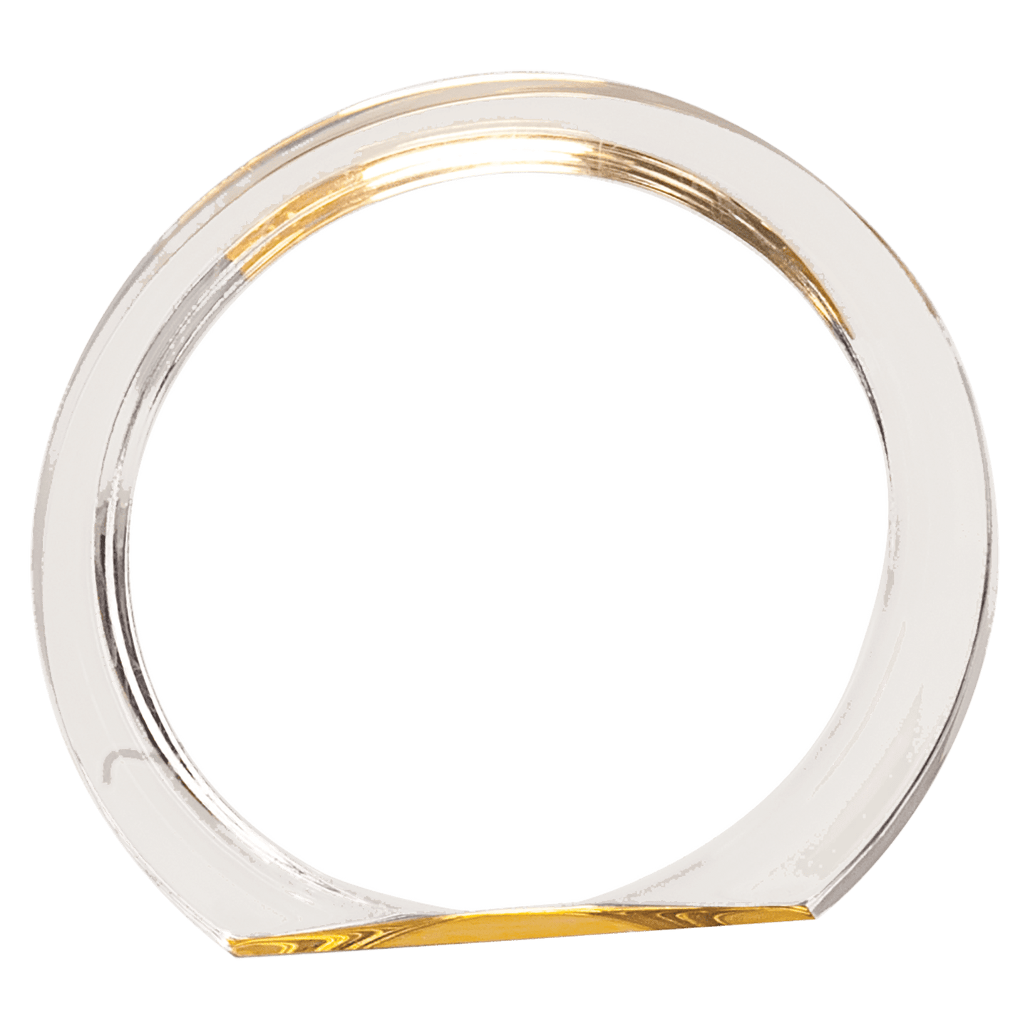 Gold Round Halo Acrylic - 5 3/8"
