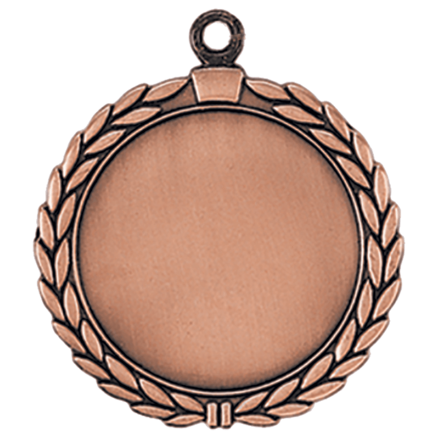 2 1/2" Antique Bronze Wreath 2" Insert Holder Medal