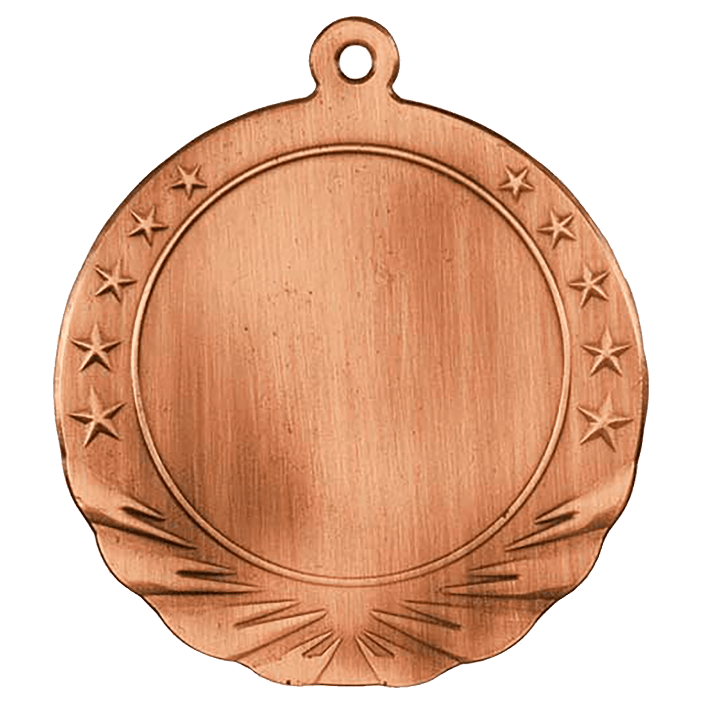 Antique Bronze 2" Insert Holder Medal - 2 3/4"