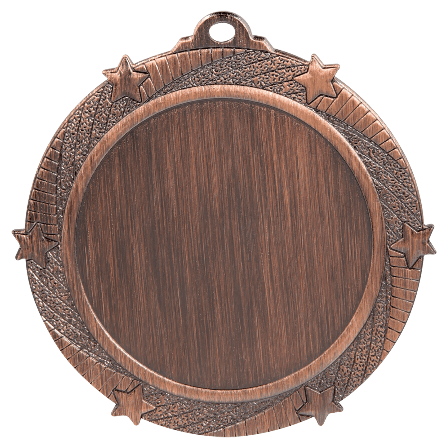 Antique Bronze 6-Star 2" Insert Medal Holder - 2 3/4"