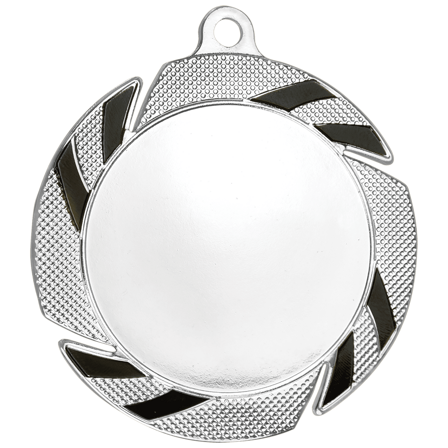 Silver/Black 2" Insert Medal Holder - 2 3/4"