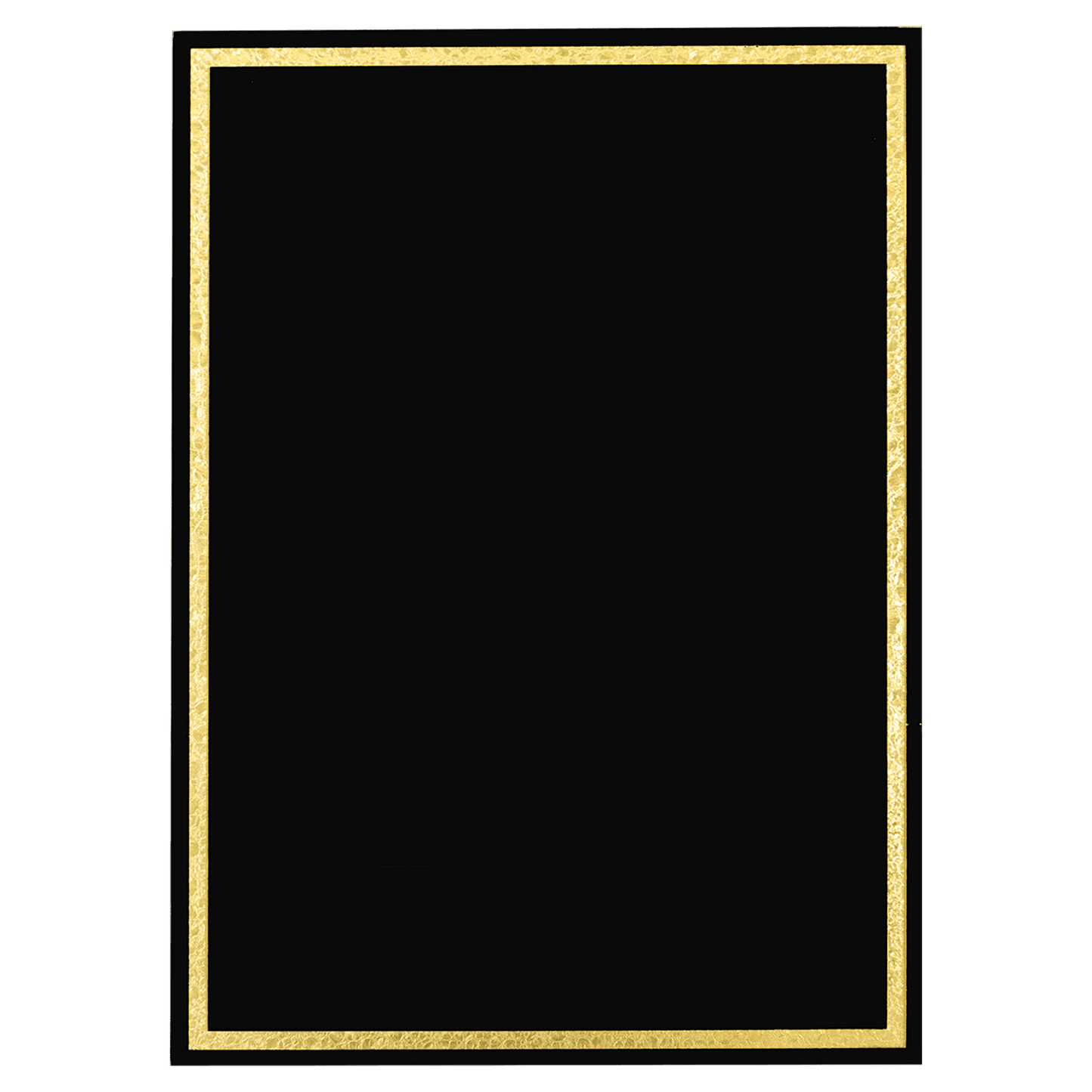 5" x 7" Black Florentine Frame Designer Plaque Plate