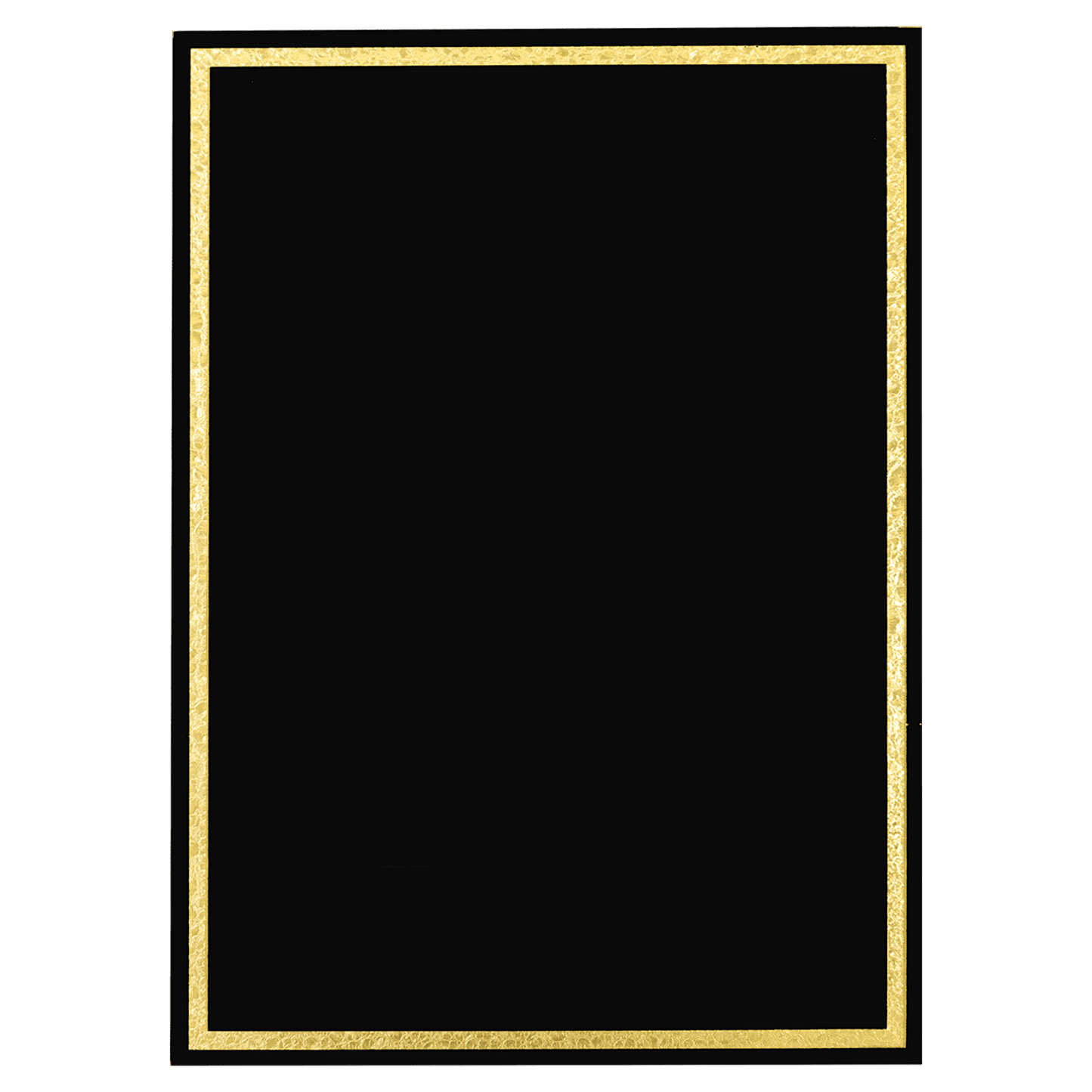 7" x 10" Black Florentine Frame Designer Plaque Plate