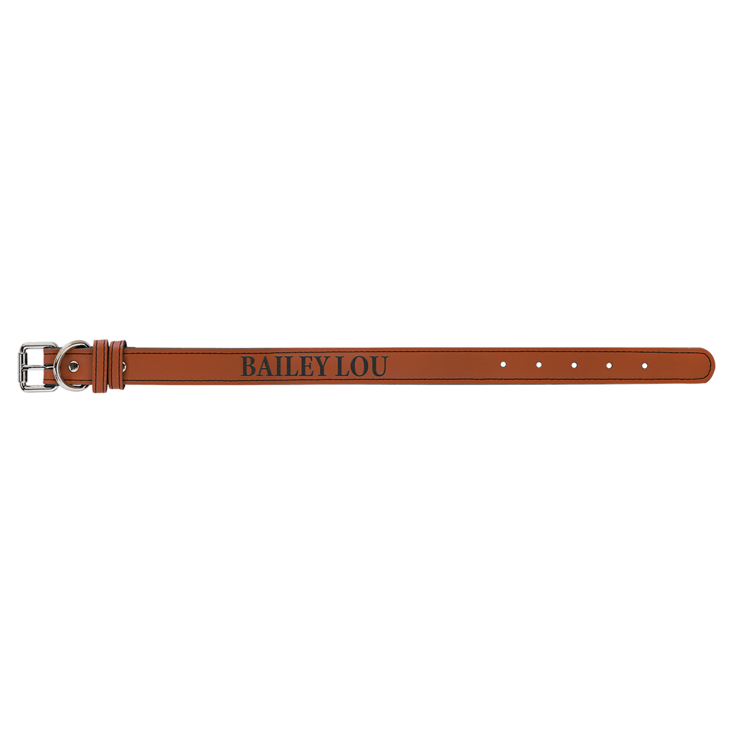 Small 15" x 3/4" Rawhide Laserable Leatherette Dog Collar