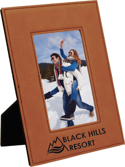 Rawhide Engravable Leatherette Photo Frame - 4" x 6"