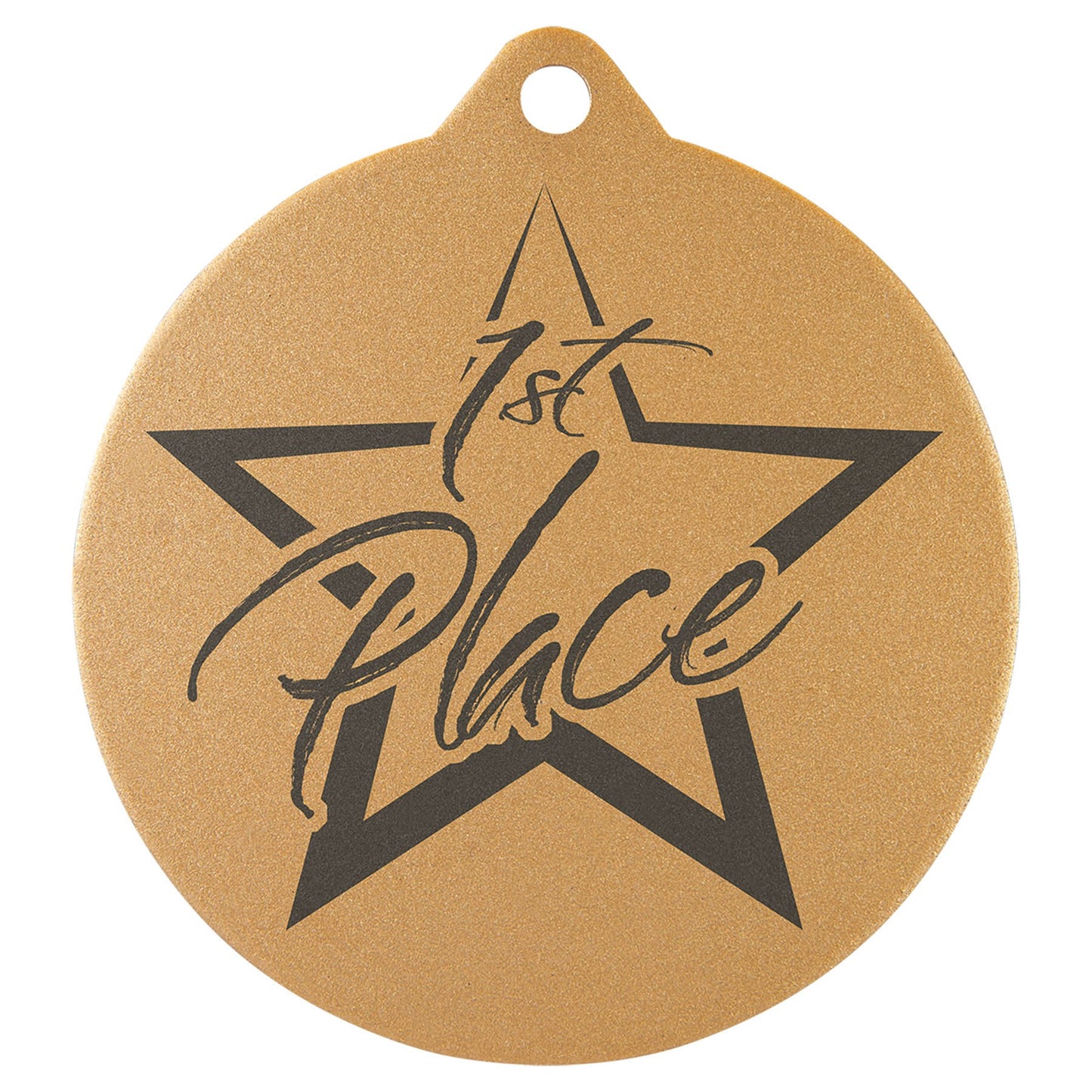 2" Laserable Gold Medal