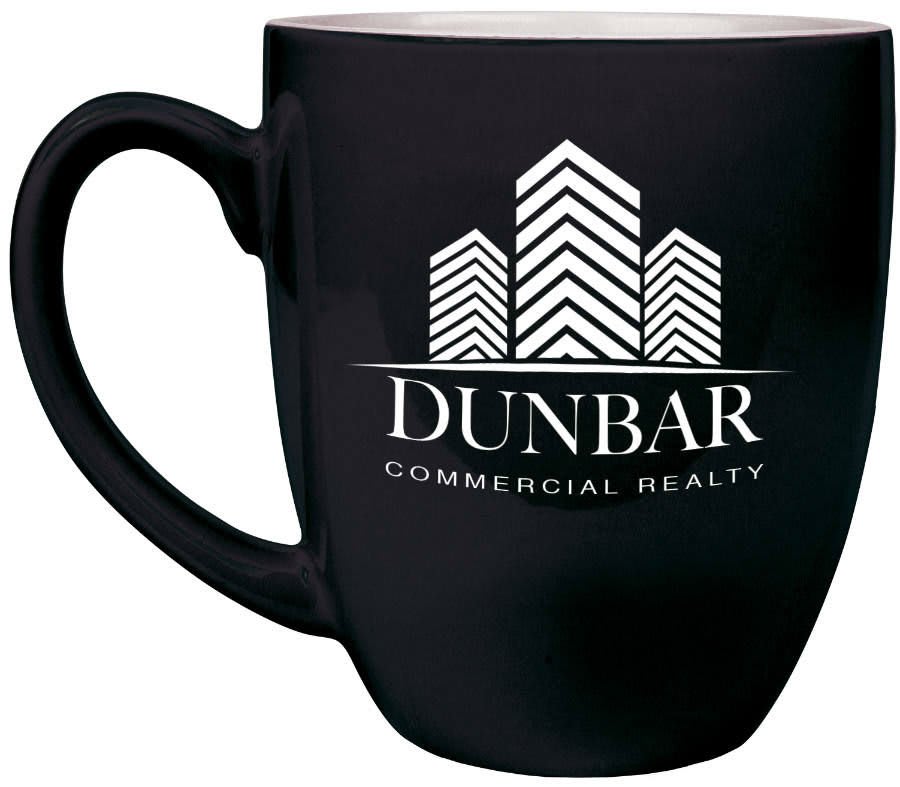 oz. Black Ceramic Bistro LazerMug - 16