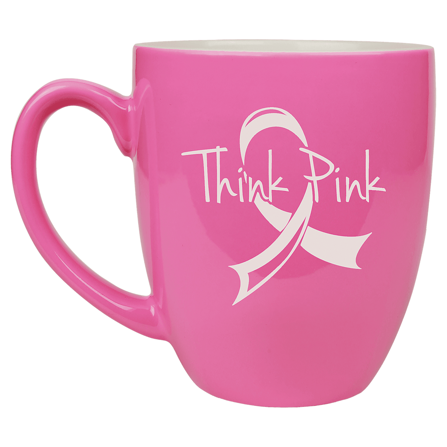 oz. Pink Ceramic Bistro LazerMug - 16