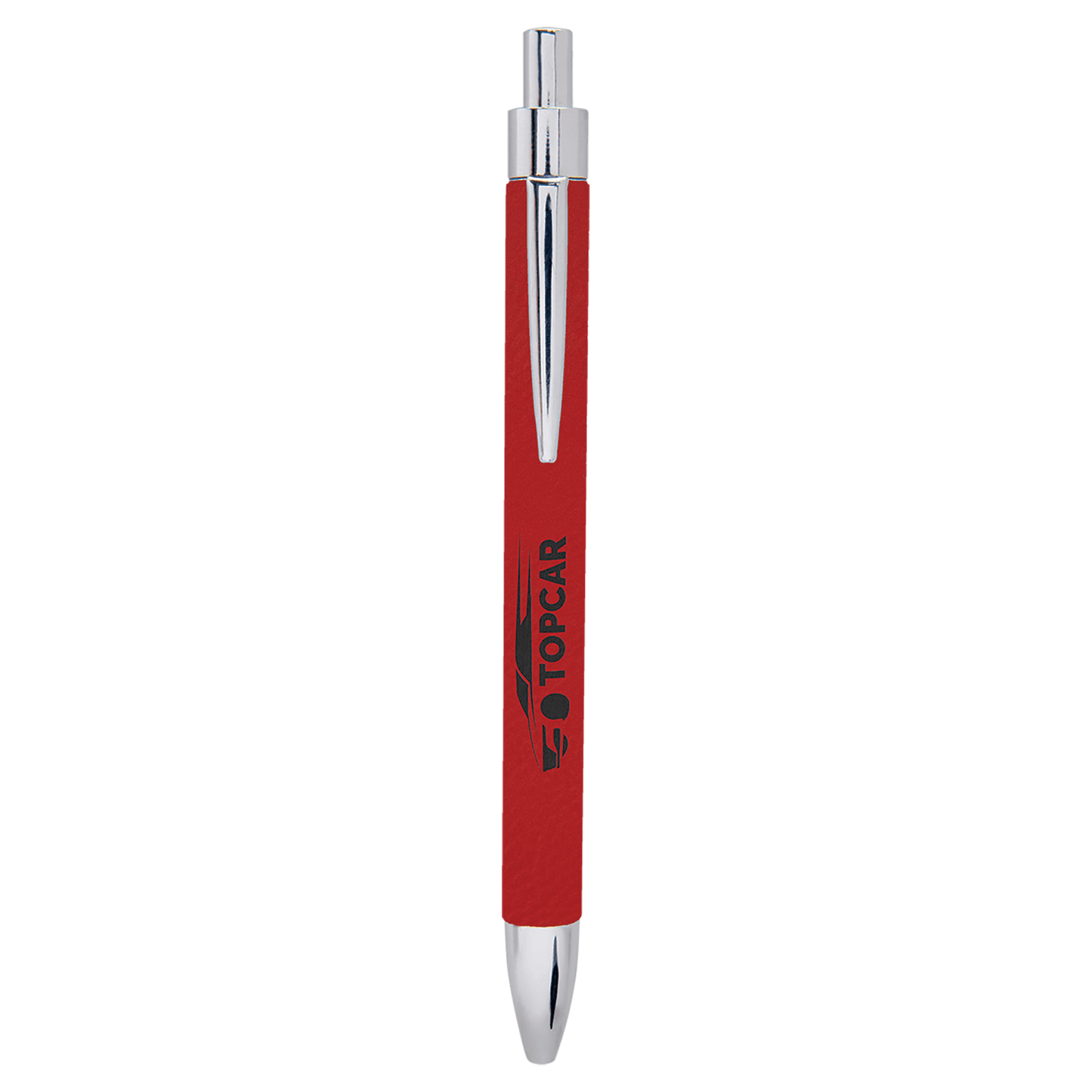 Red Engravable Leatherette Pen