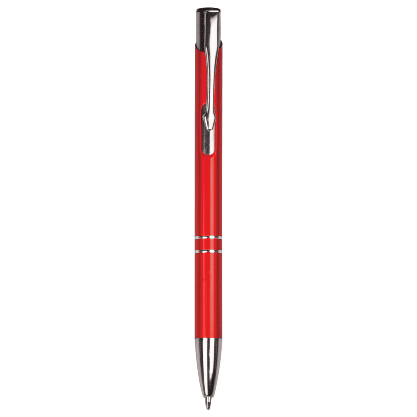 Red with Silver Trim Engravable Pen