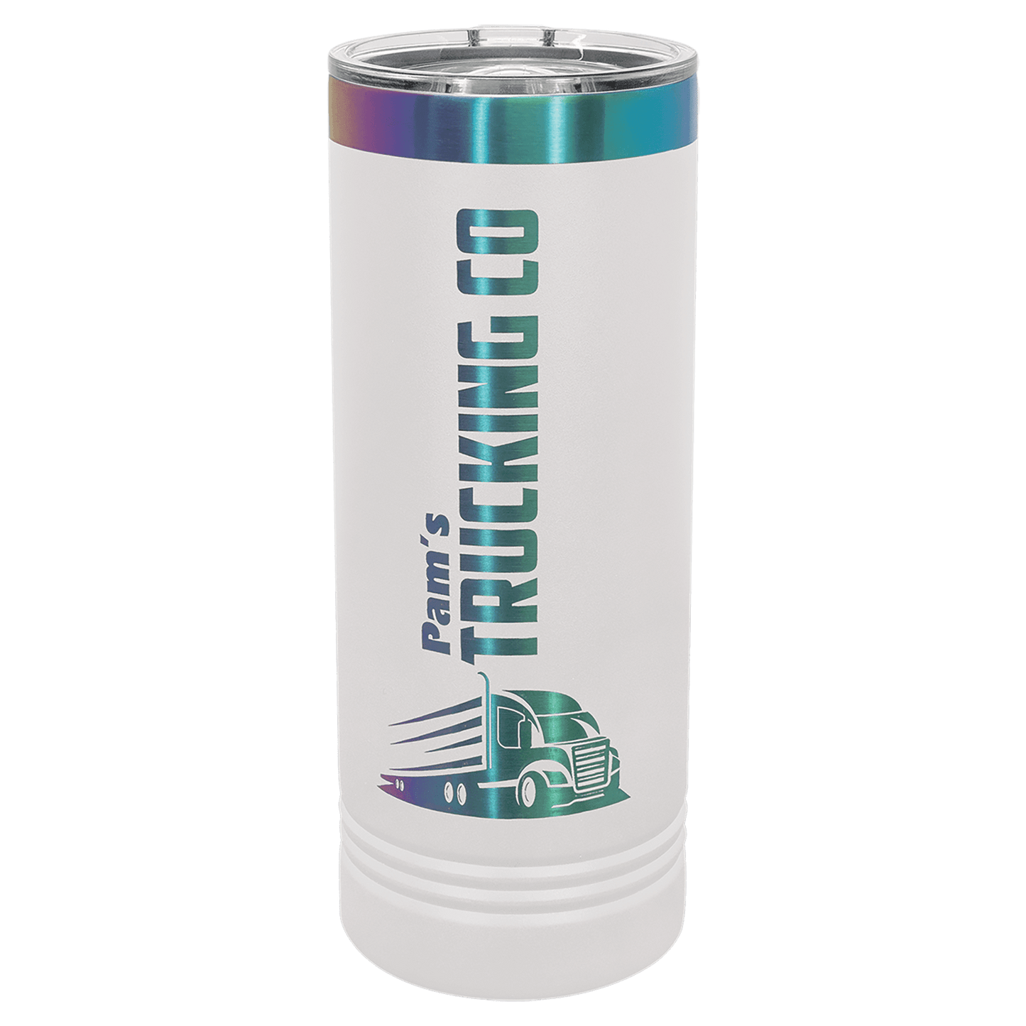Polar Camel 22 oz. White/Prism Skinny Tumbler
