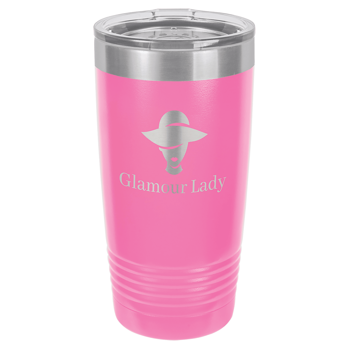 Polar Camel 20 oz. Pink Ringneck Tumbler with Standard Lid