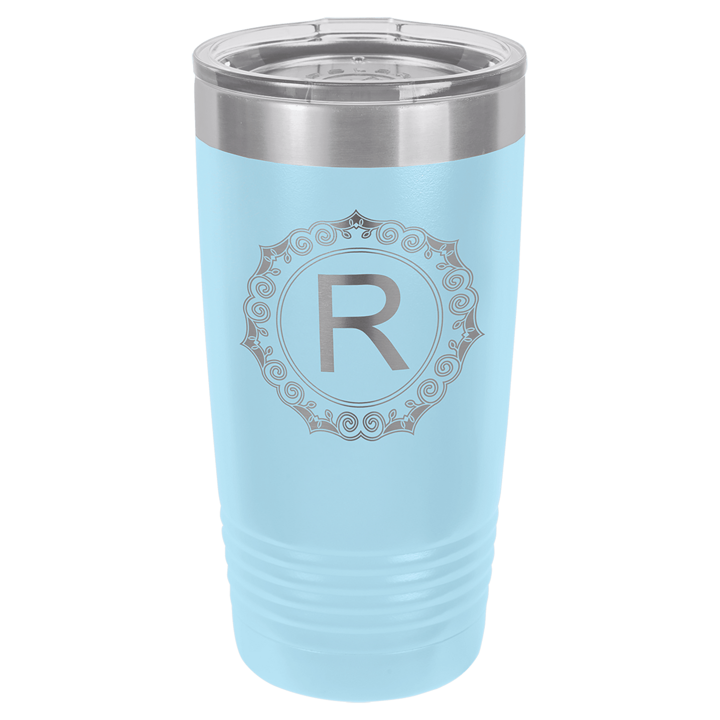 Polar Camel 20 oz. Light Blue Ringneck Tumbler with Standard Lid