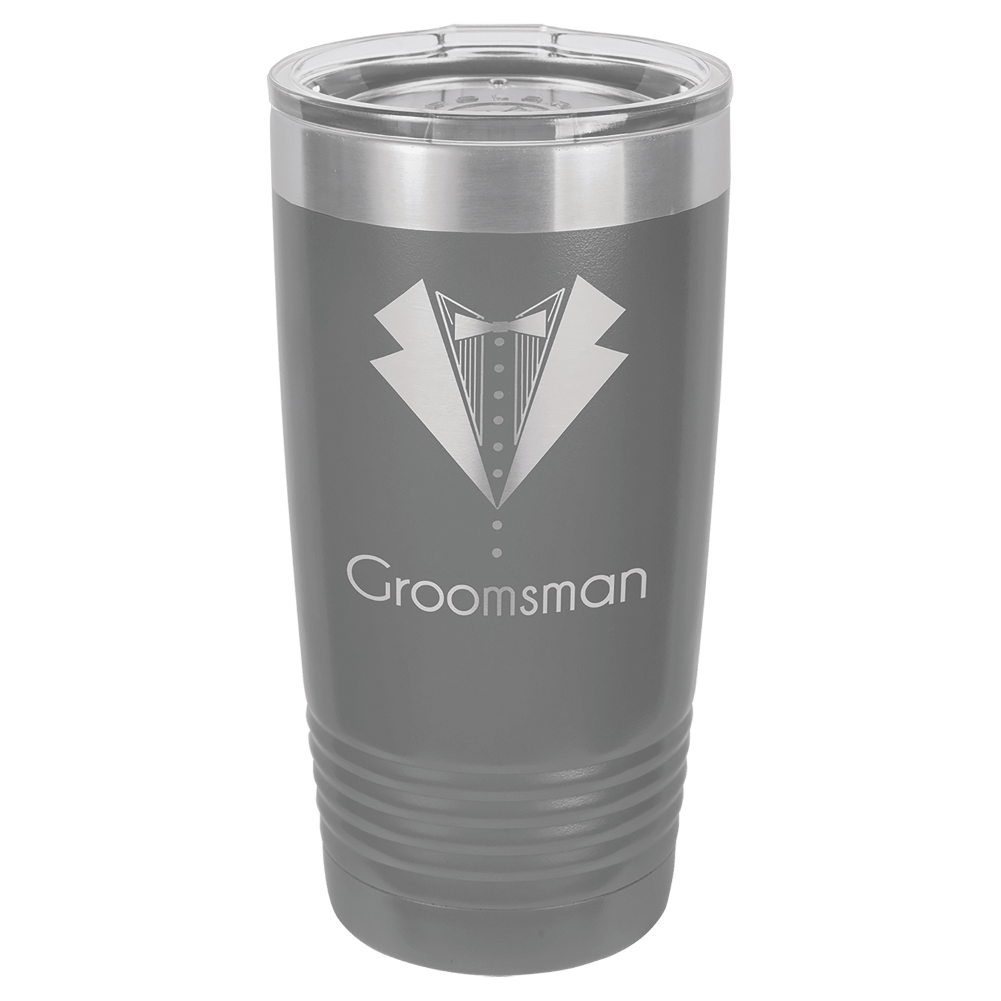 Polar Camel 20 oz. Dark Gray Ringneck Tumbler with Standard Lid