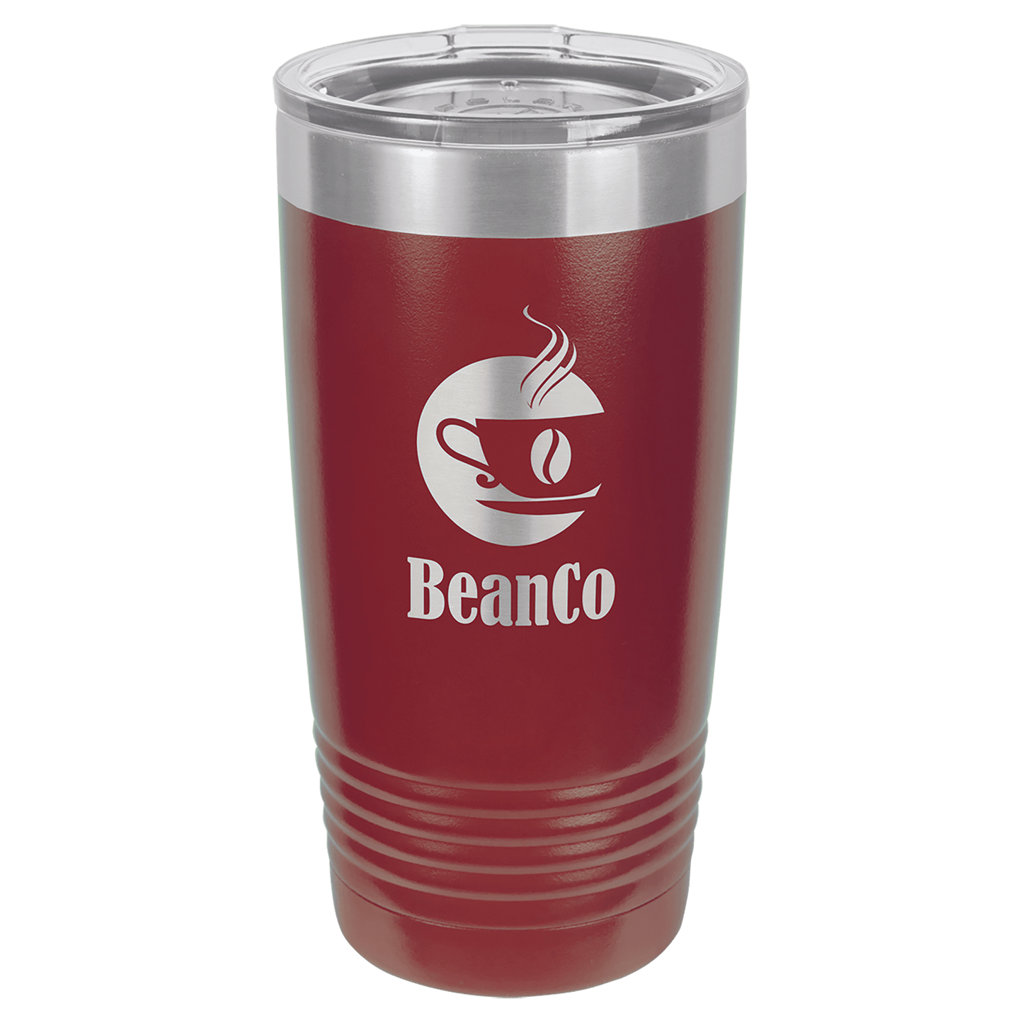 Polar Camel 20 oz. Maroon Ringneck Tumbler with Standard Lid