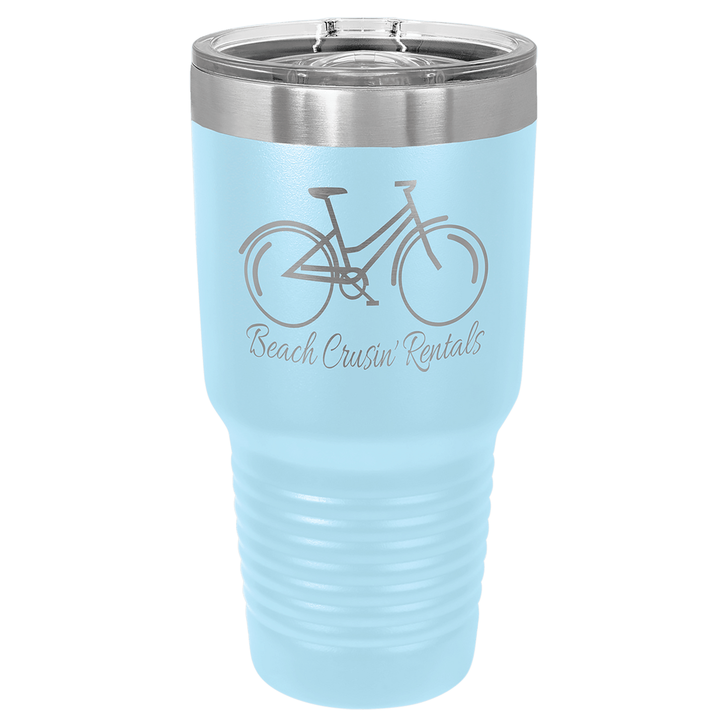 Polar Camel 30 oz. Light Blue Ringneck Tumbler with Slider Lid