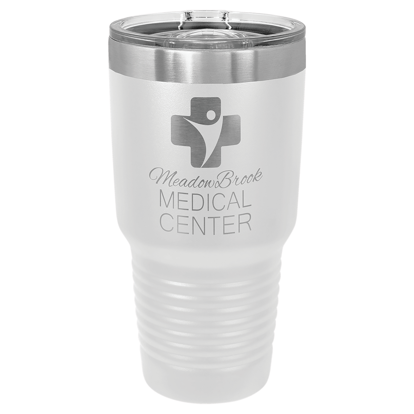 Polar Camel 30 oz. White Ringneck Tumbler with Slider Lid