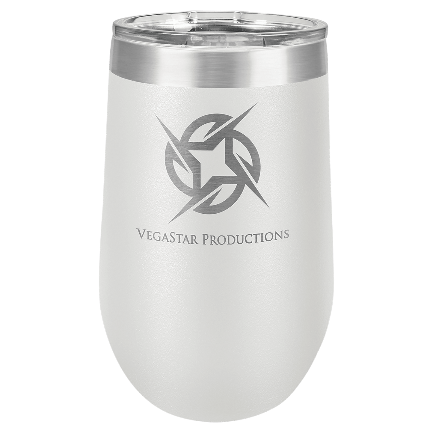 Polar Camel 16 oz. White Stemless Wine Tumbler with Standard Lid