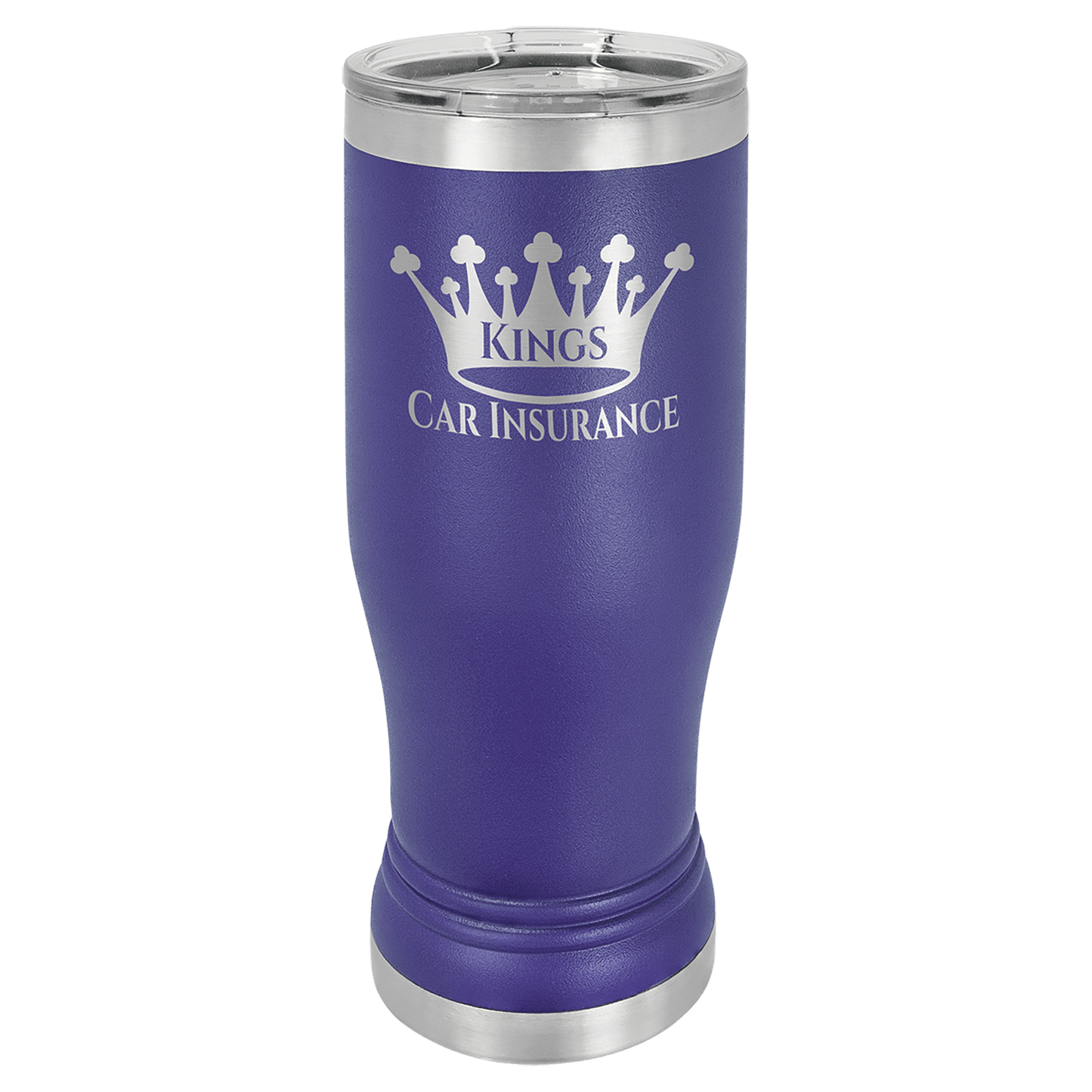 Polar Camel 14 oz. Purple Pilsner Tumbler with Standard Lid